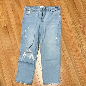 Abercrombie Light Blue Distressed Jeans